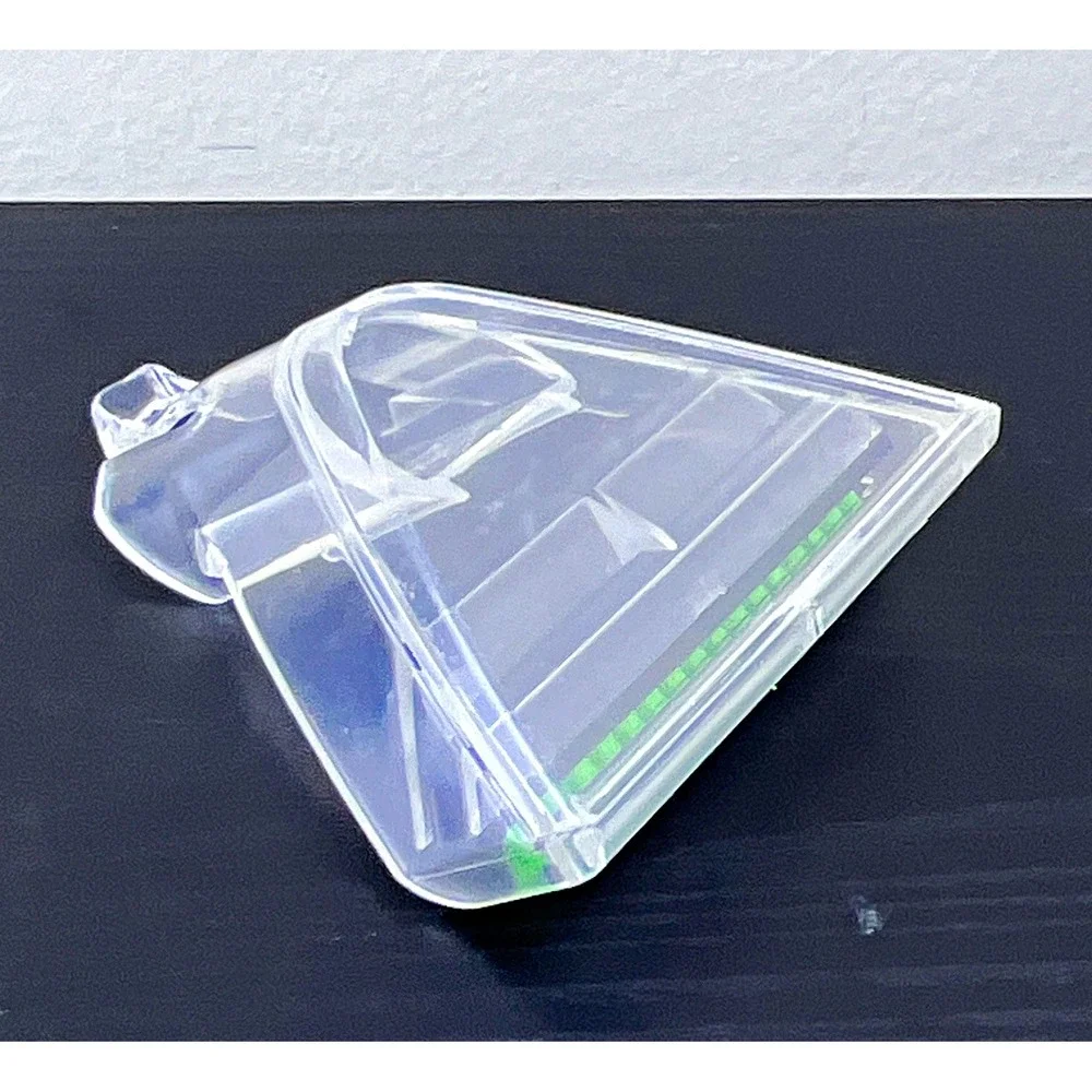 Clear Plastic Vacuum Nozzle Attachment w/ Green Brush Universal B-2-1